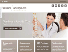 Tablet Screenshot of bratcherchiropractic.com